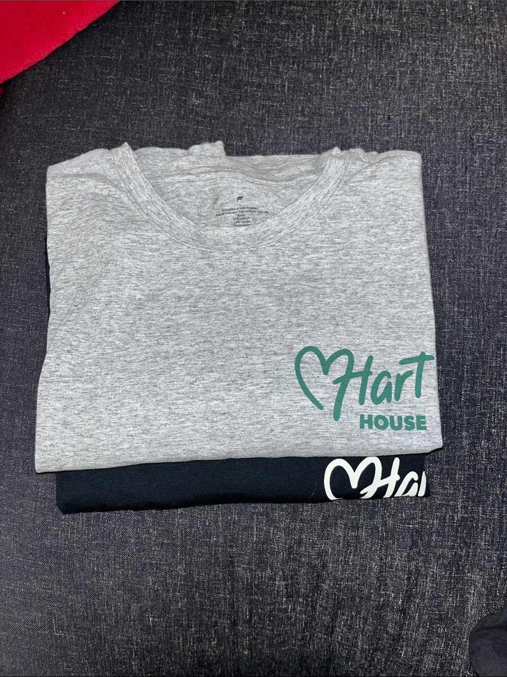 2-pack Hart House Gray and black Logo Tees